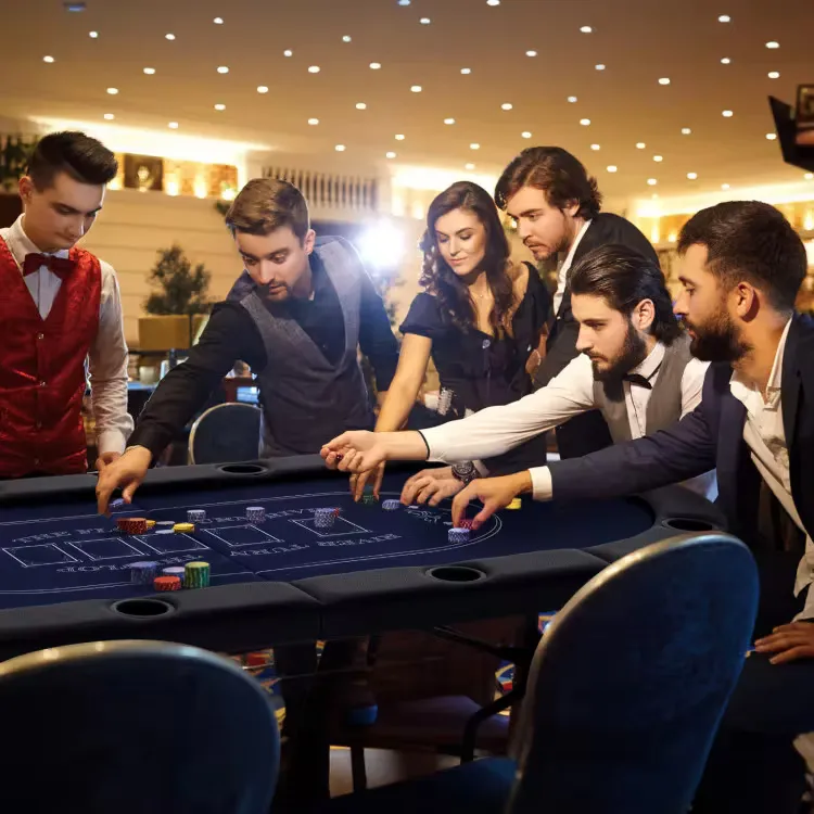 A luxurious gaming salon displaying a concentrated player at a roulette desk — elite 333OK visual design.